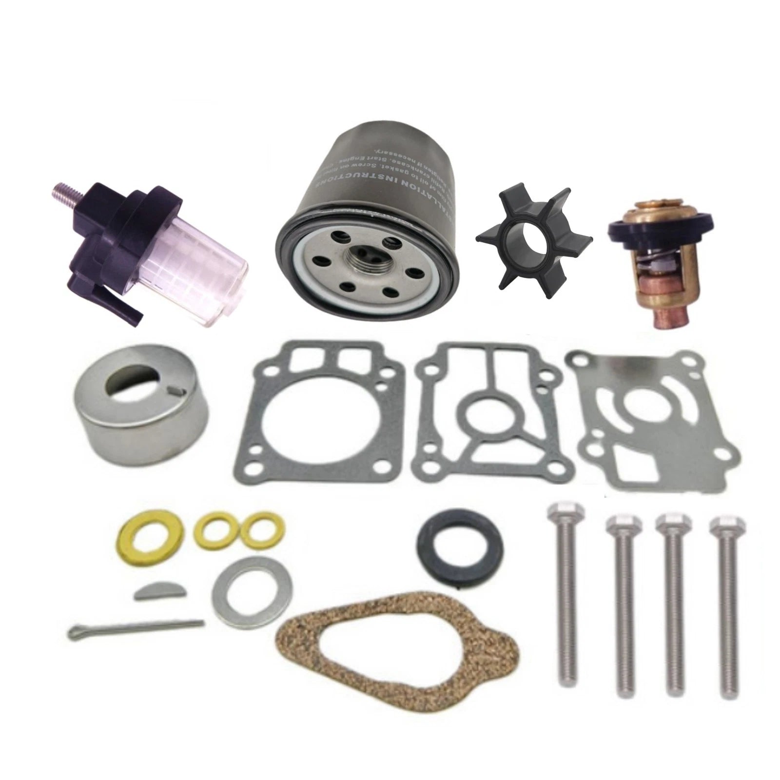 Oil Filter Kit for Mercury 4 Stroke 25HP 30HP EFI Outboard (822626K03)
