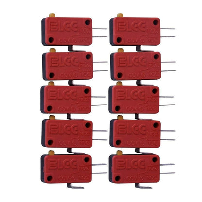 10 Pack 3 Pin Microswitch Push Button for Arcade Mame Jamma Games