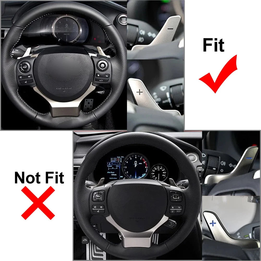Steering Wheel Shift Paddle Extension for Lexus RC NX IS CT200h (2015–2020)