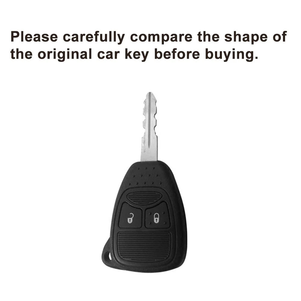 Remote Key Fob Shell Case Cover for Jeep Wrangler JK (2007–2017) Orange