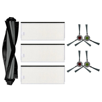 Main Brush & Side Brushes for Ecovacs DEEBOT U2 (Robot Vacuum)