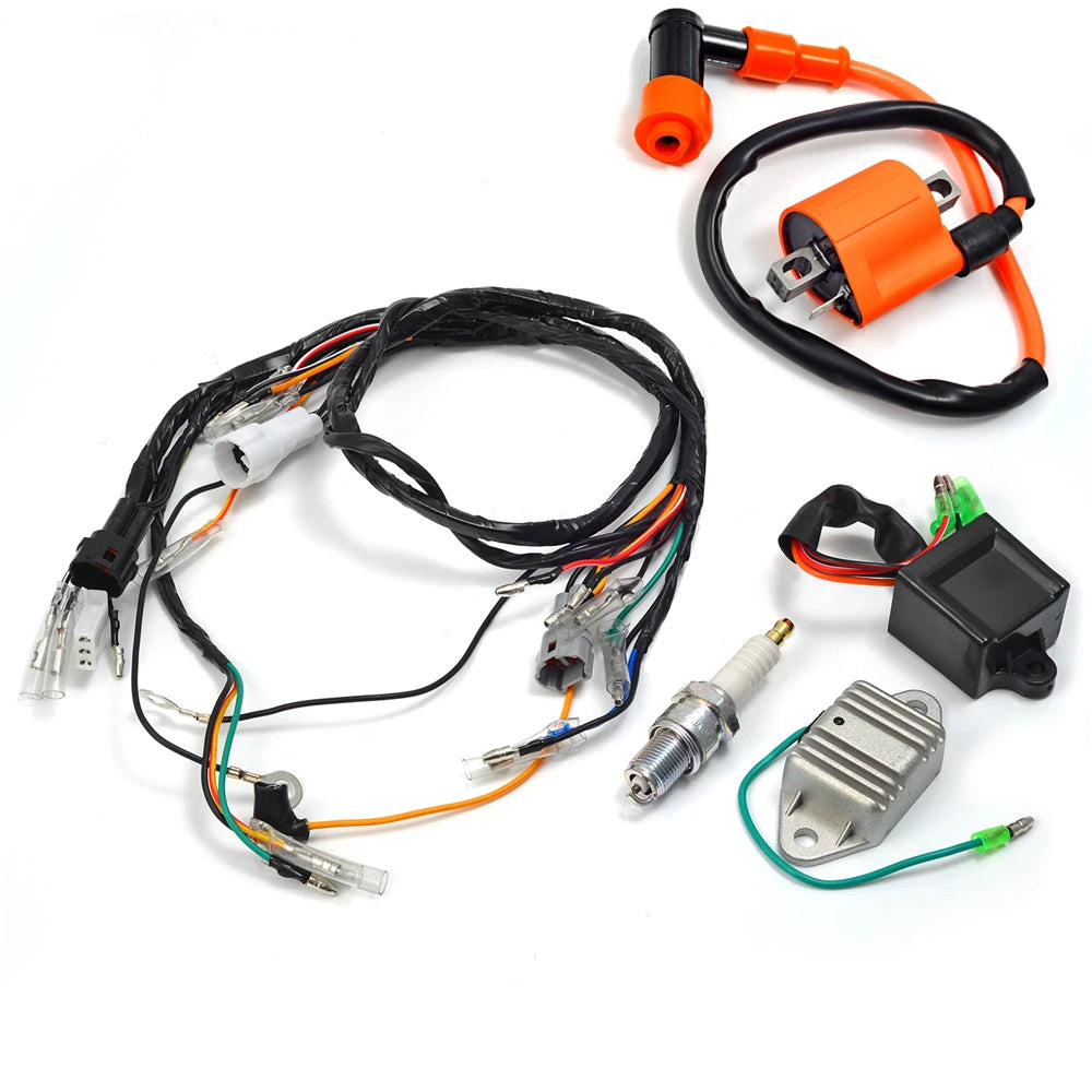 Ignition Coil Spark Plug CDI Wiring Harness for Yamaha Blaster YFS200 (1997–2001)