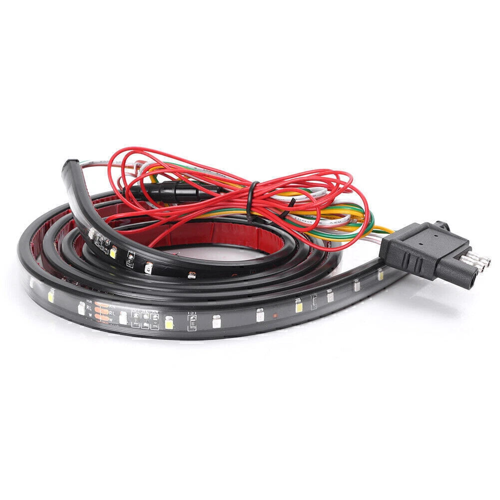 5-Function 60" 5W 90 LED Tailgate Brake Signal Light Strip for Universal Vehicles