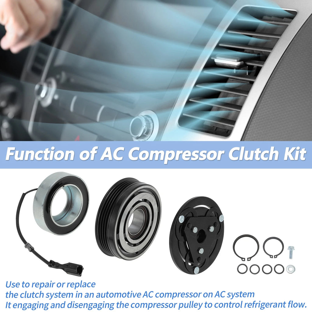 Air Conditioner AC Compressor Clutch Kit for Subaru Forester Impreza (2008–2018)