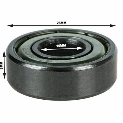 2X Deep Groove Ball Bearings 26mm x 10mm x 8mm Sealed