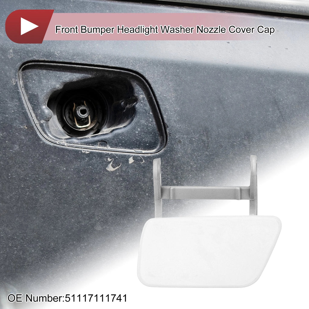 Headlight Washer Nozzle Cover Cap Replacement for BMW 525i (2004–2005)