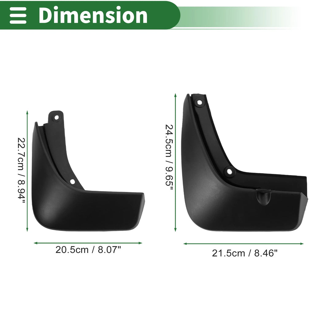 Mud Flaps Splash Guards Front Rear with Mounting for Hyundai Genesis GV80 (2021–2023)