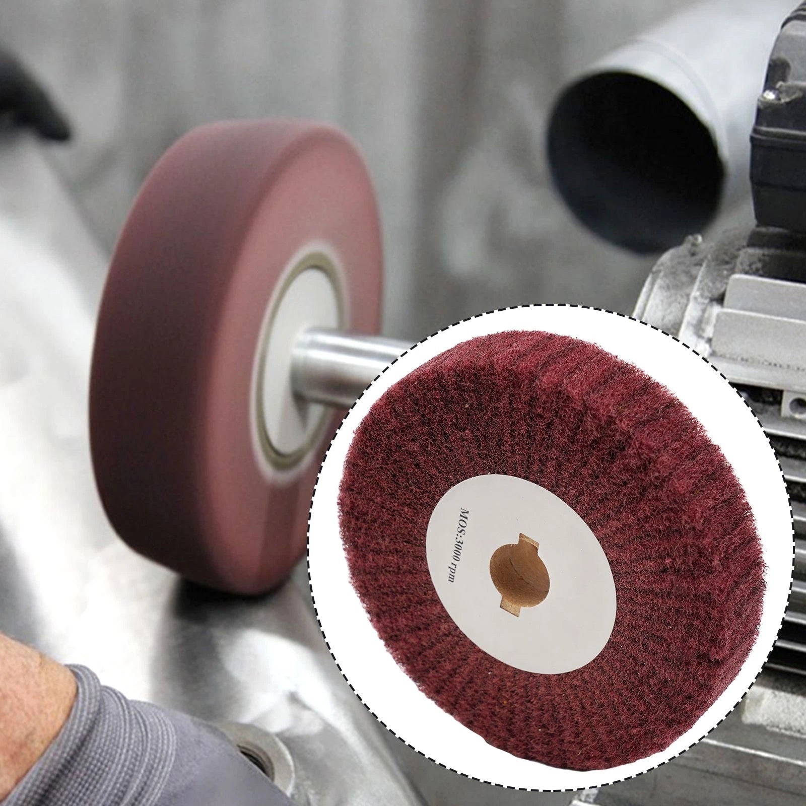 Abrasive Nylon Grinding Wheel 150mm 320# Flap Disc for Drill Chuck