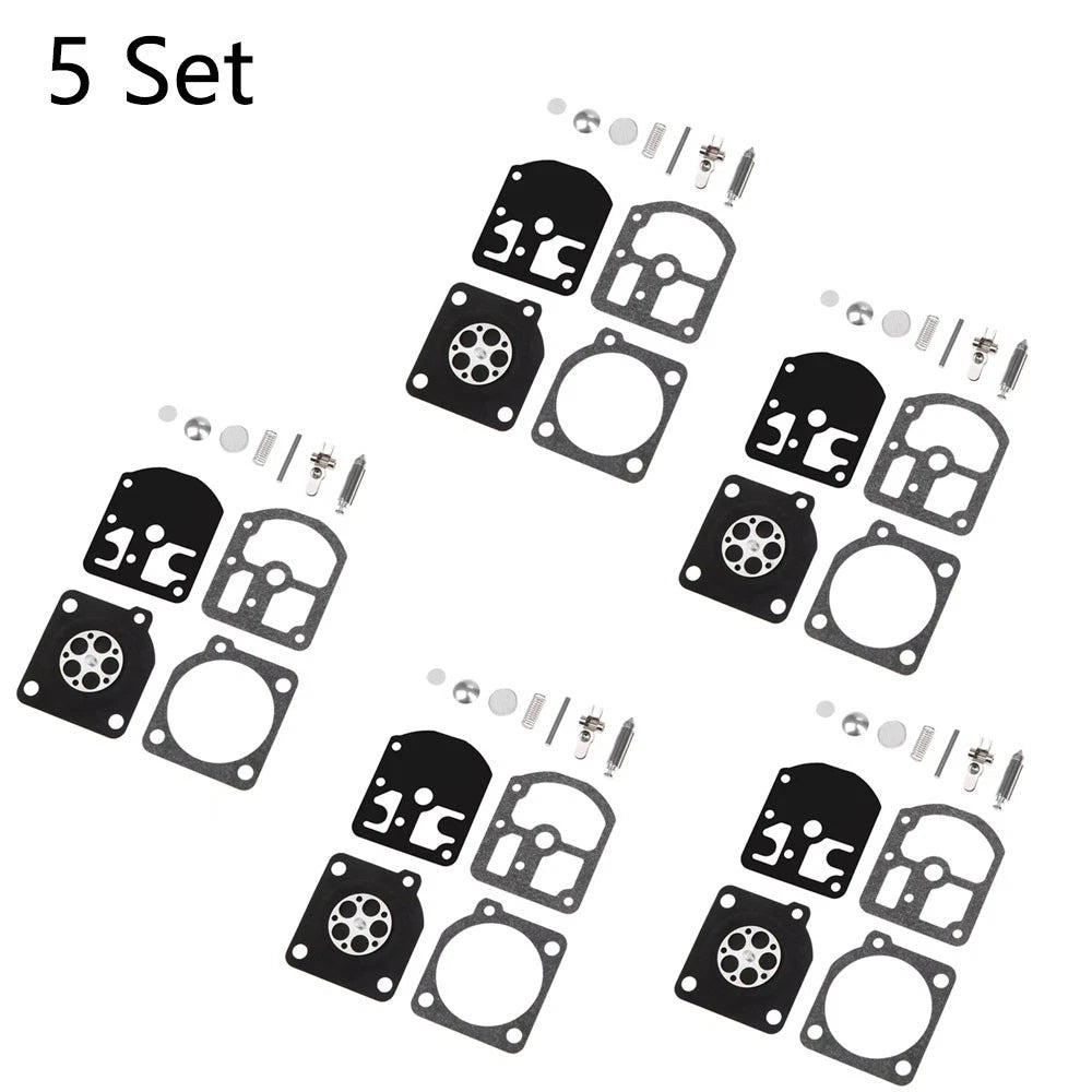 Set of 5 Carburetor Repair Kits for Stihl 009 010 011 012 (C1S-S1A, RB-11)