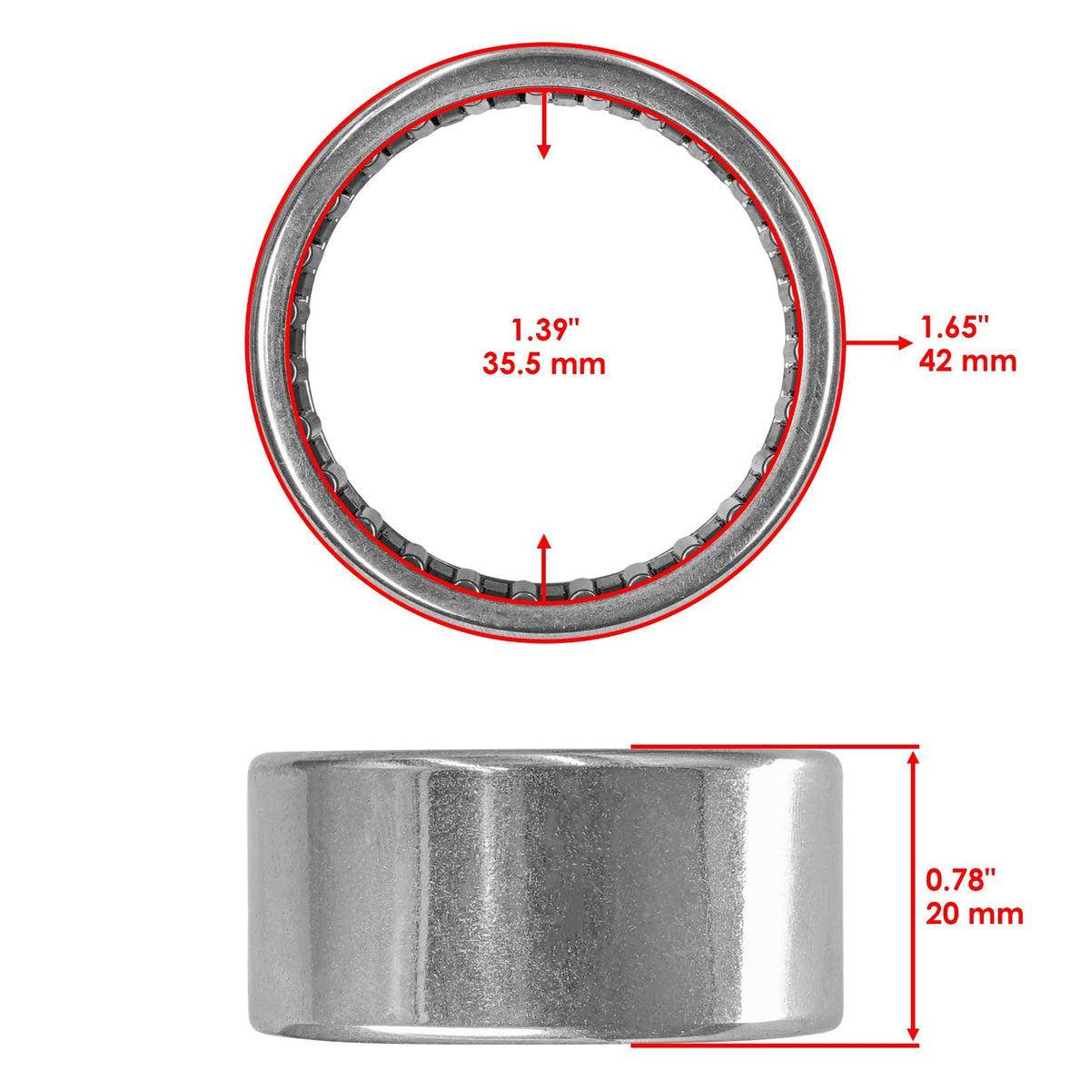 Rear Wheel Ball Bearings Seals Kit for Yamaha R1 YZF-R1 (2000–2001)