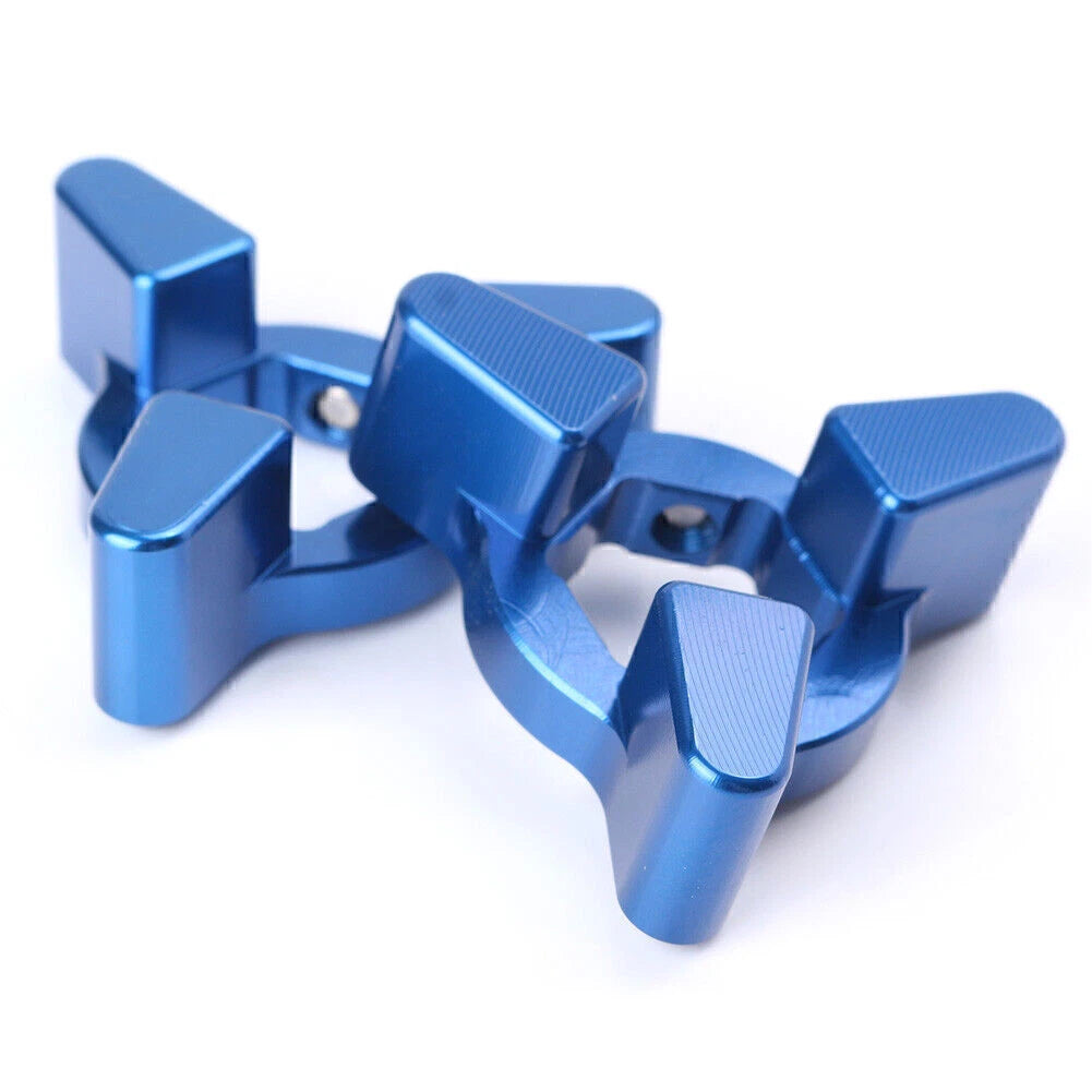 CNC Fork Preload Adjusters for Motorcycle (14mm, Blue)