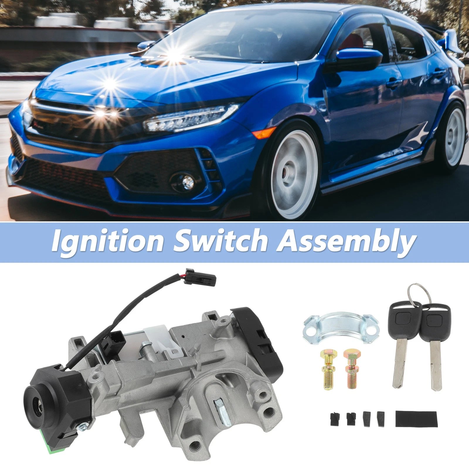 Ignition Lock Cylinder with 2 Keys for Honda Civic 1.3L (2003–2005)