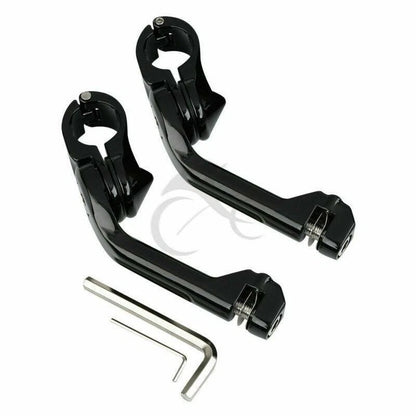 1-1/4" Highway Small Footpeg Long Angled Mount for Harley Honda VT600 Suzuki