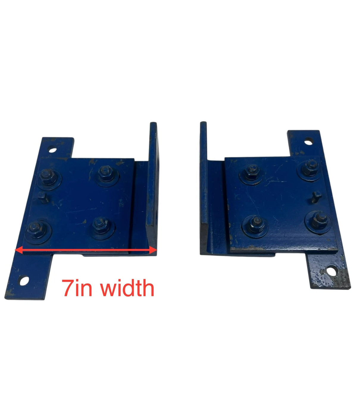 Set of 2 Heavy Duty Brackets for Universal Applications (3/8in Thick, 10in x 7in)