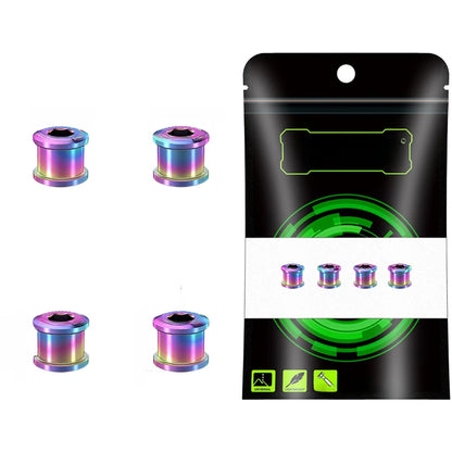 Set of 4 Alloy Chainring Bolts for Bicycle Rim