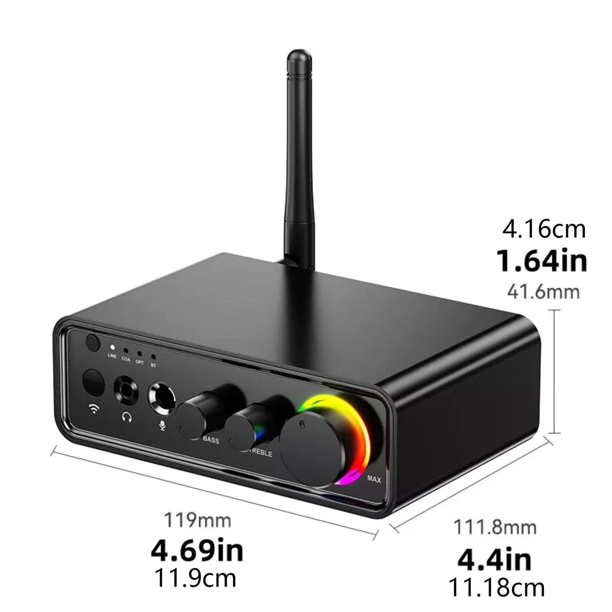 TPA3116D2 Bluetooth Mini Amplifier for DC 12-24V Vehicles