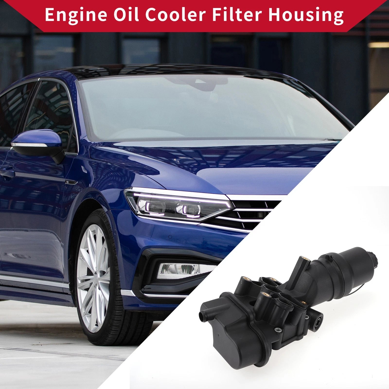 Engine Oil Cooler Filter Housing OEM Replacement for Volkswagen Jetta (2009–2018)