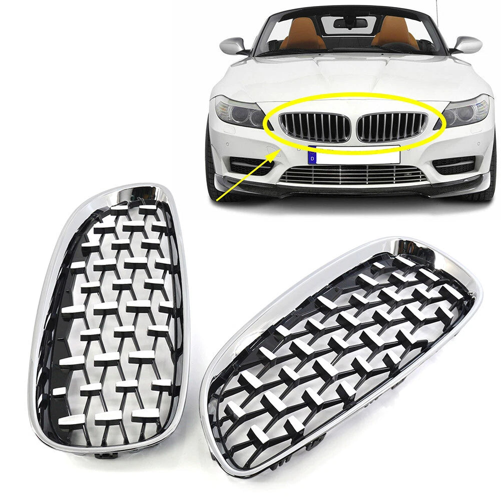 Pair of Front Chrome Grills for BMW Z4 E89 (2009–2016)
