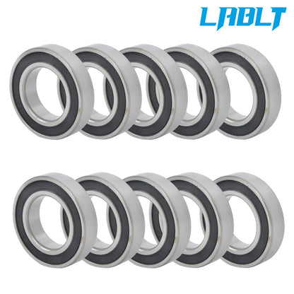 Set of 10 Rubber Seals 6007-2RS for (35mm ID, 62mm OD)