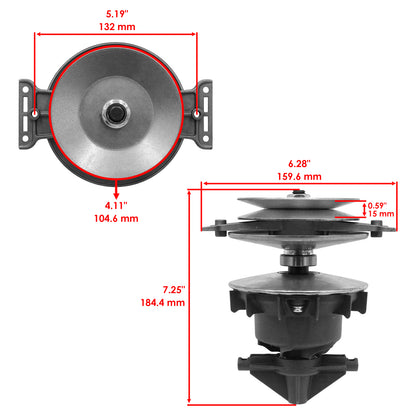 Transmission Pulley Replacement Primary for John Deere D105 E100 X105 X106 (2010–2019)