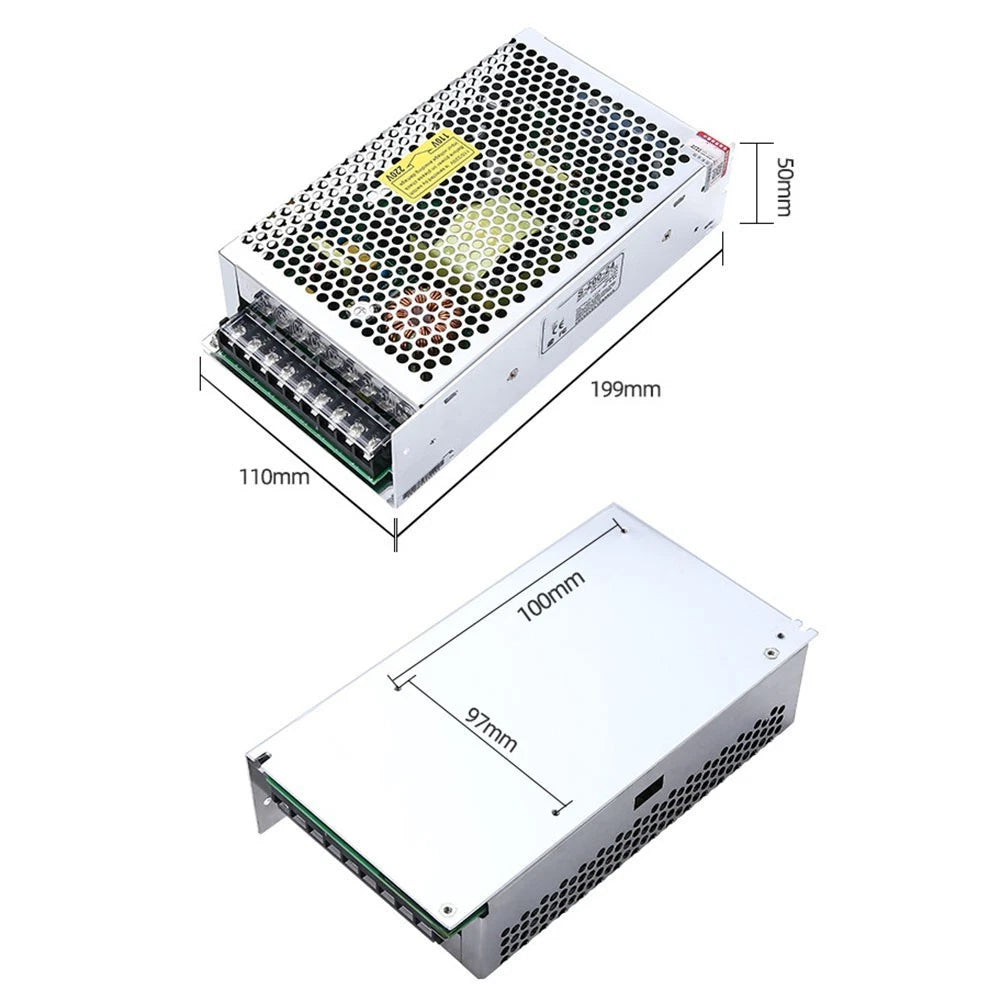 250W 24V AC DC Switching Power Supply with Cooling Design