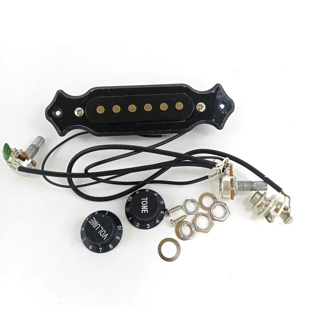 6-String Magnetic Pickup Harness for Cigar Box Guitar (Pre-Wired)