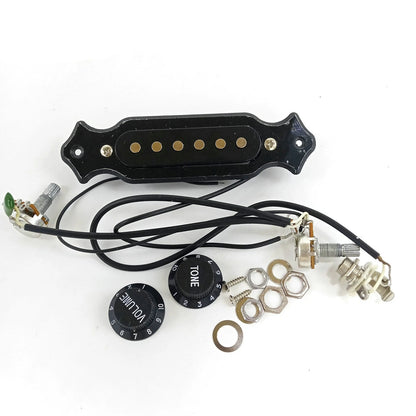 6-String Magnetic Pickup Harness for Cigar Box Guitar (Pre-Wired)