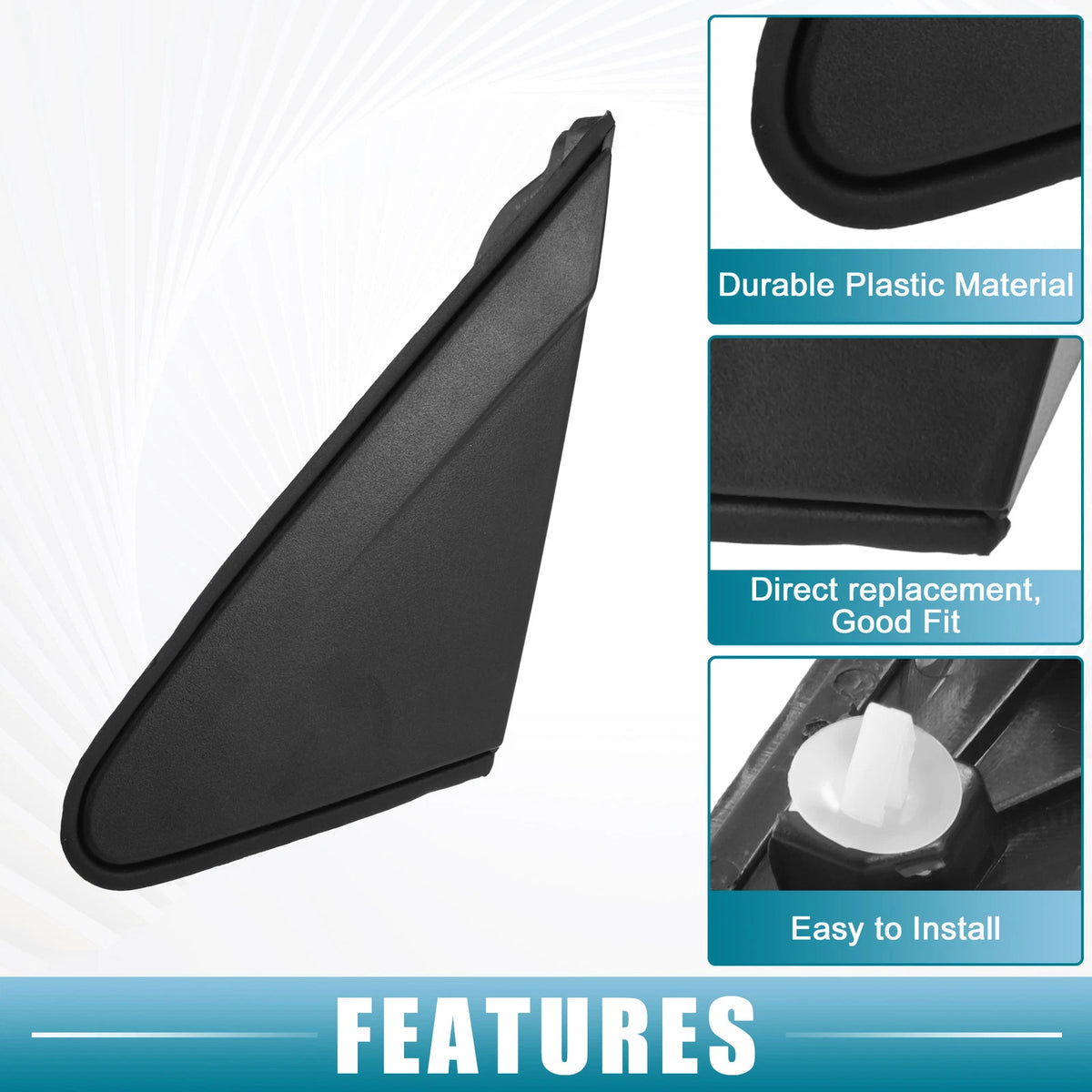 Front Left Door Mirror Corner Fender Triangle Cover for Chevrolet Cruze (2011–2016)