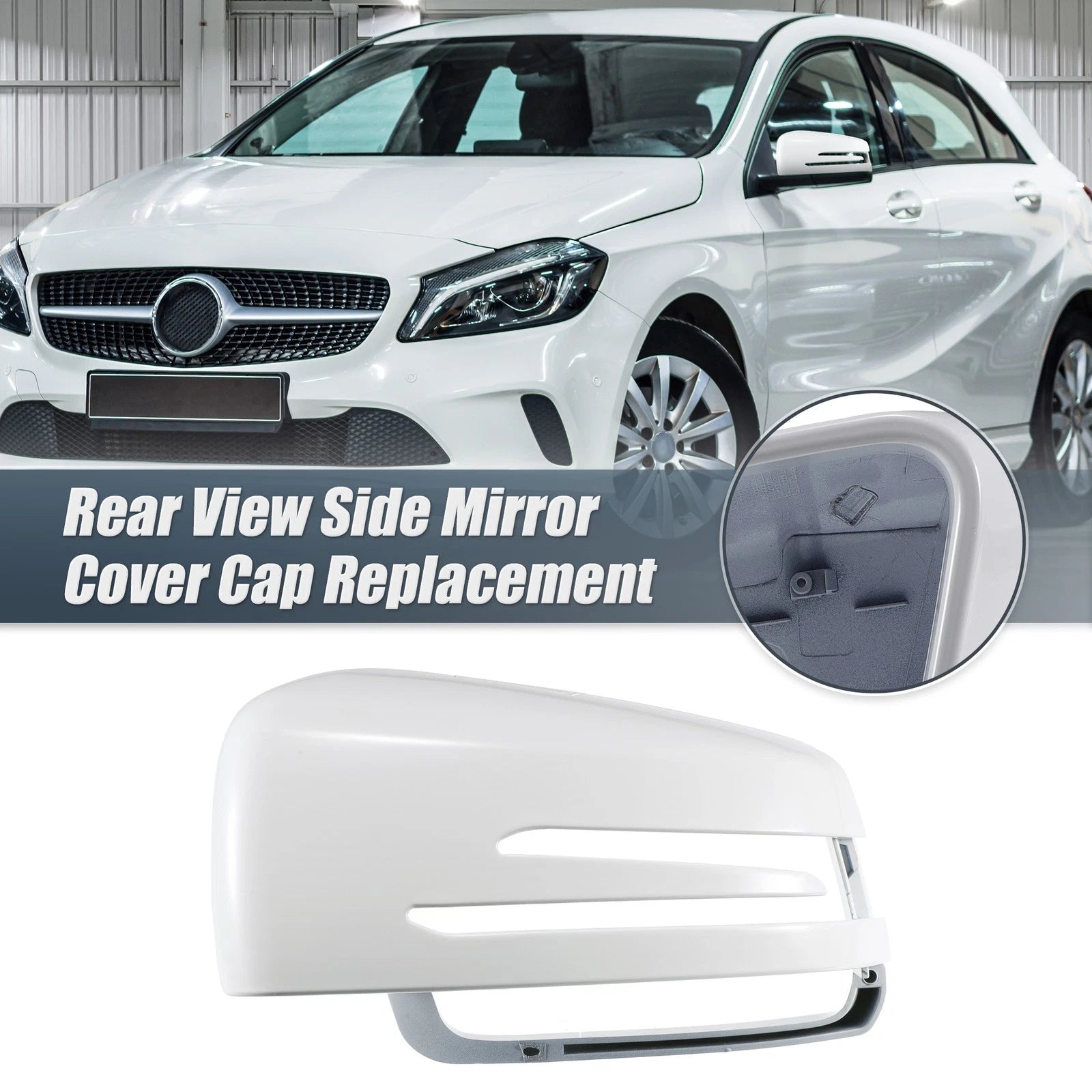 Left Mirror Cover Cap Replacement for Mercedes Benz A B C E Class (2013–2025)