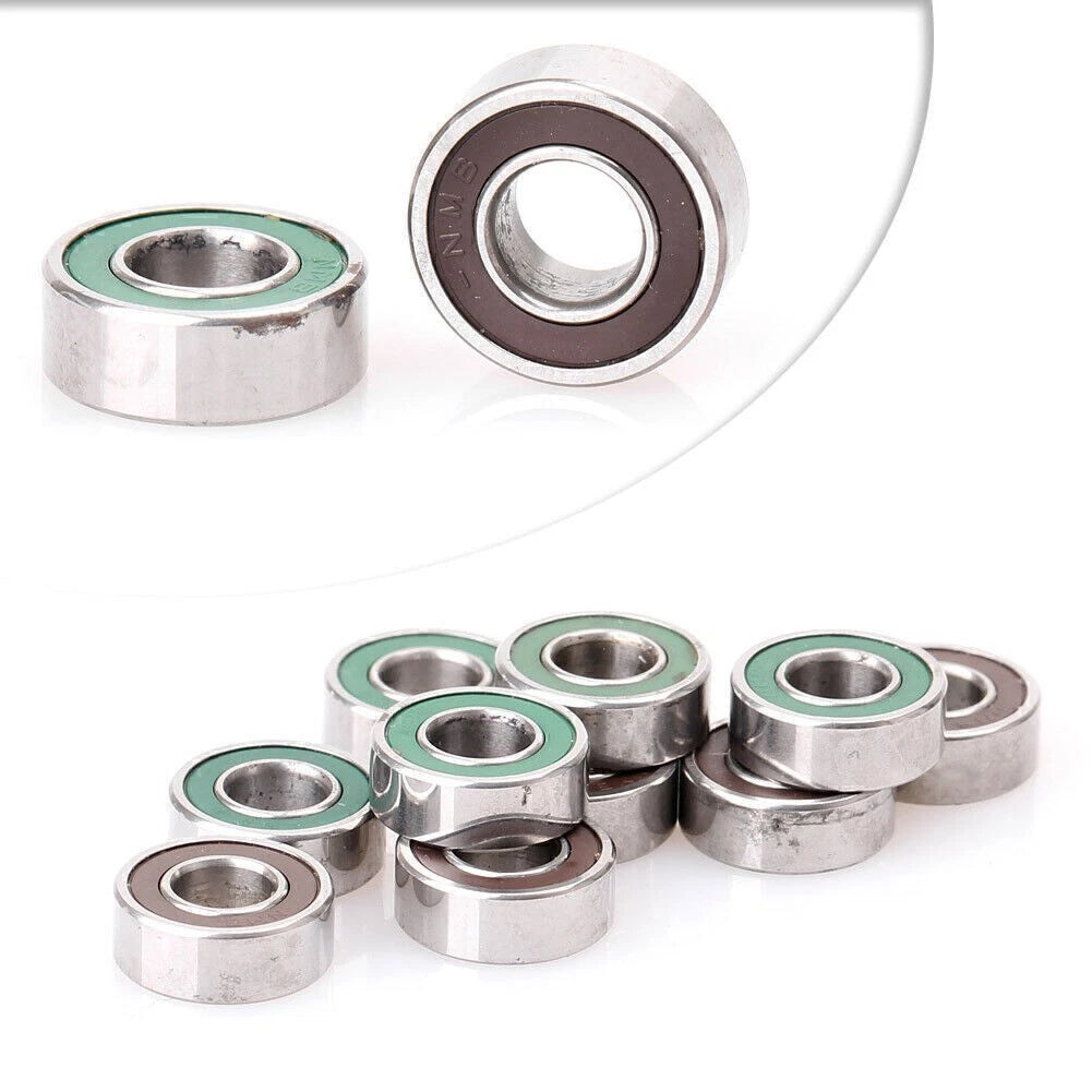 10x MR115ZZ Miniature Metal Shielded Rubber Sealed Bearings for