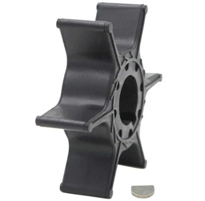 Water Pump Impeller with Key for Yamaha 2 Stroke 9.9 15 HP Outboard (1990–1999)