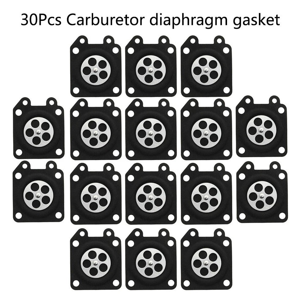 30Pcs Carburetor Metering Diaphragm Gasket for Walbro (95-526-9, 95-526)