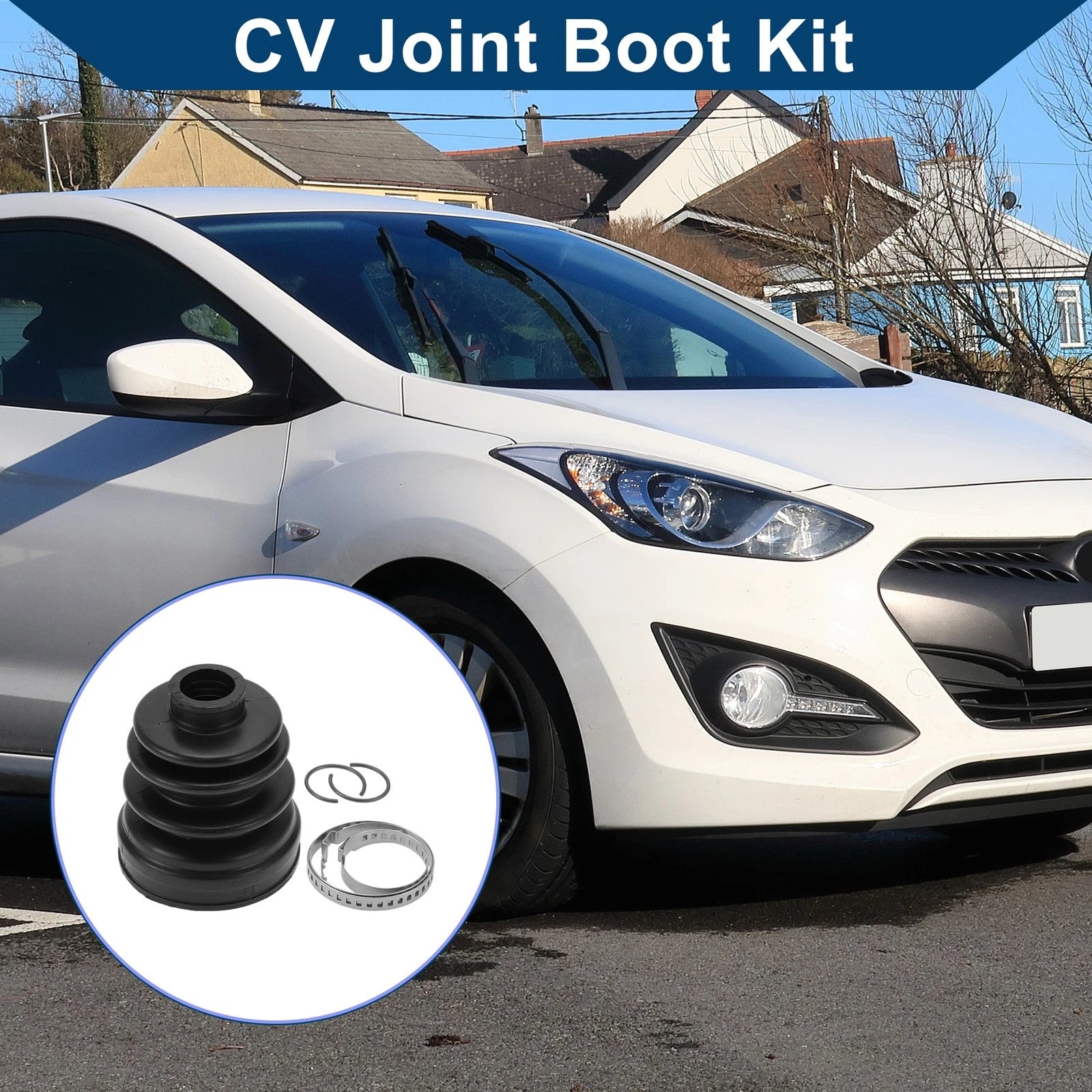 Inner CV Joint Boot Kit Replacement with Clamps for Hyundai i30 (2012–2015)