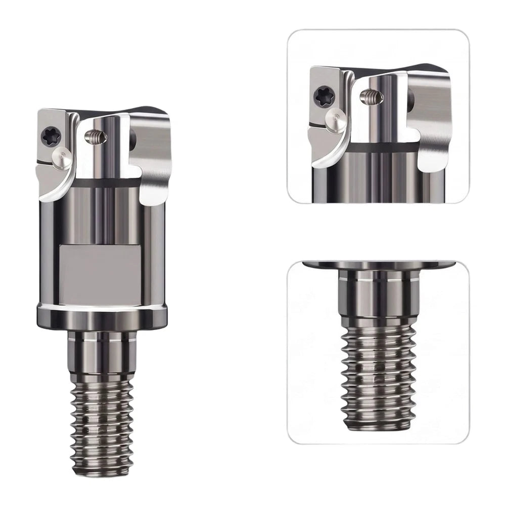 Milling Head Square Shoulder Shank 16mm Thread Locking for BAP3 CNC