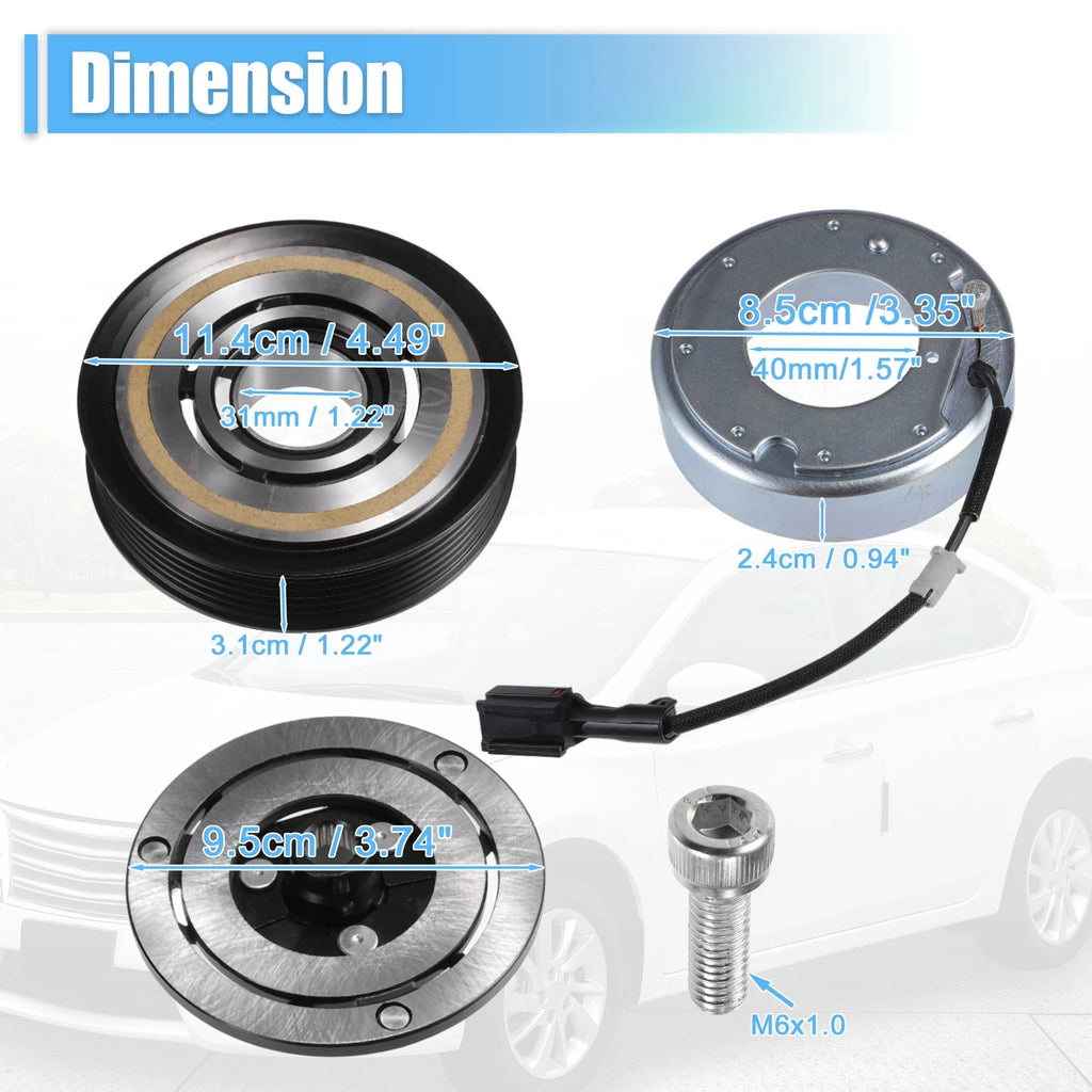 AC Compressor Clutch Kit Replacement for Subaru Impreza (2012–2016)
