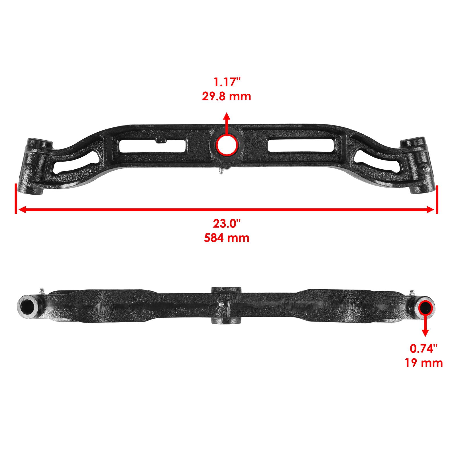 Front Axle Pivot Bar Replacement for John Deere D125 D130 D140 D150 (2007–2016)