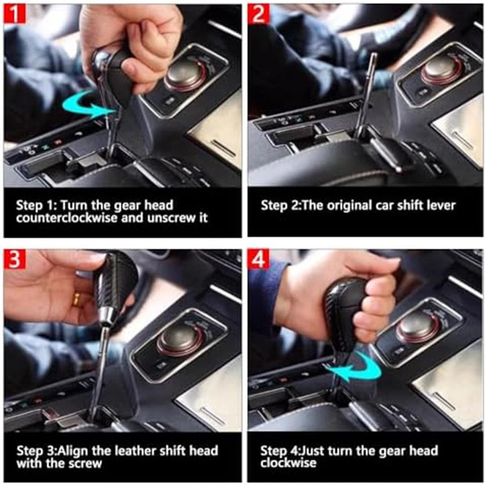 Gear Shift Knob Shift Lever Head Wear-resistant Non-deformation Quick To Install