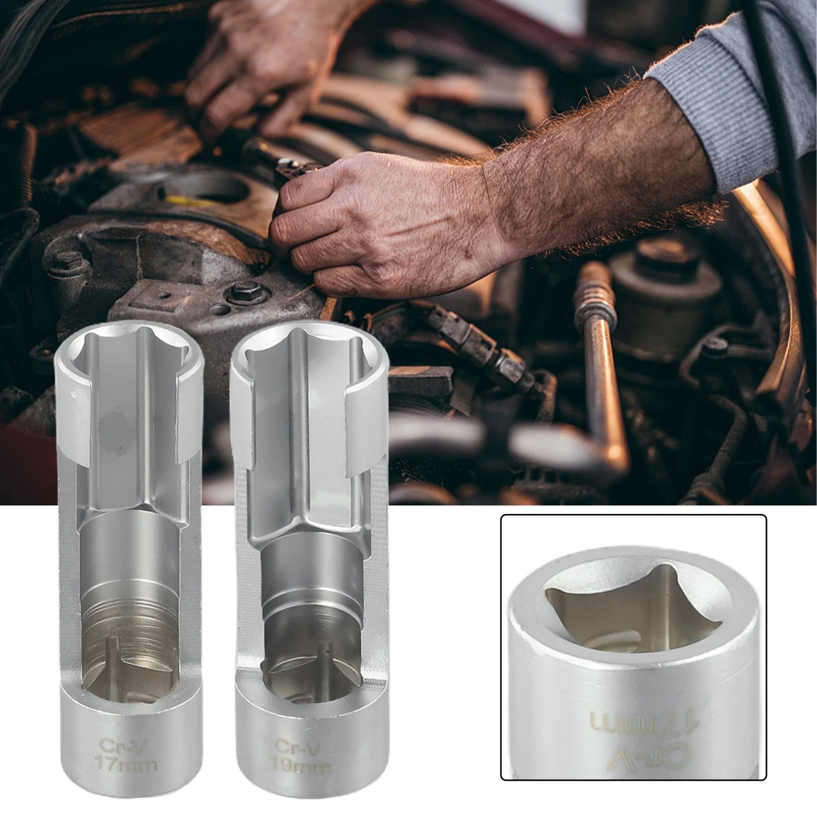 Oxygen Sensor Wrench for - Hexagonal Opening Removal Sleeve