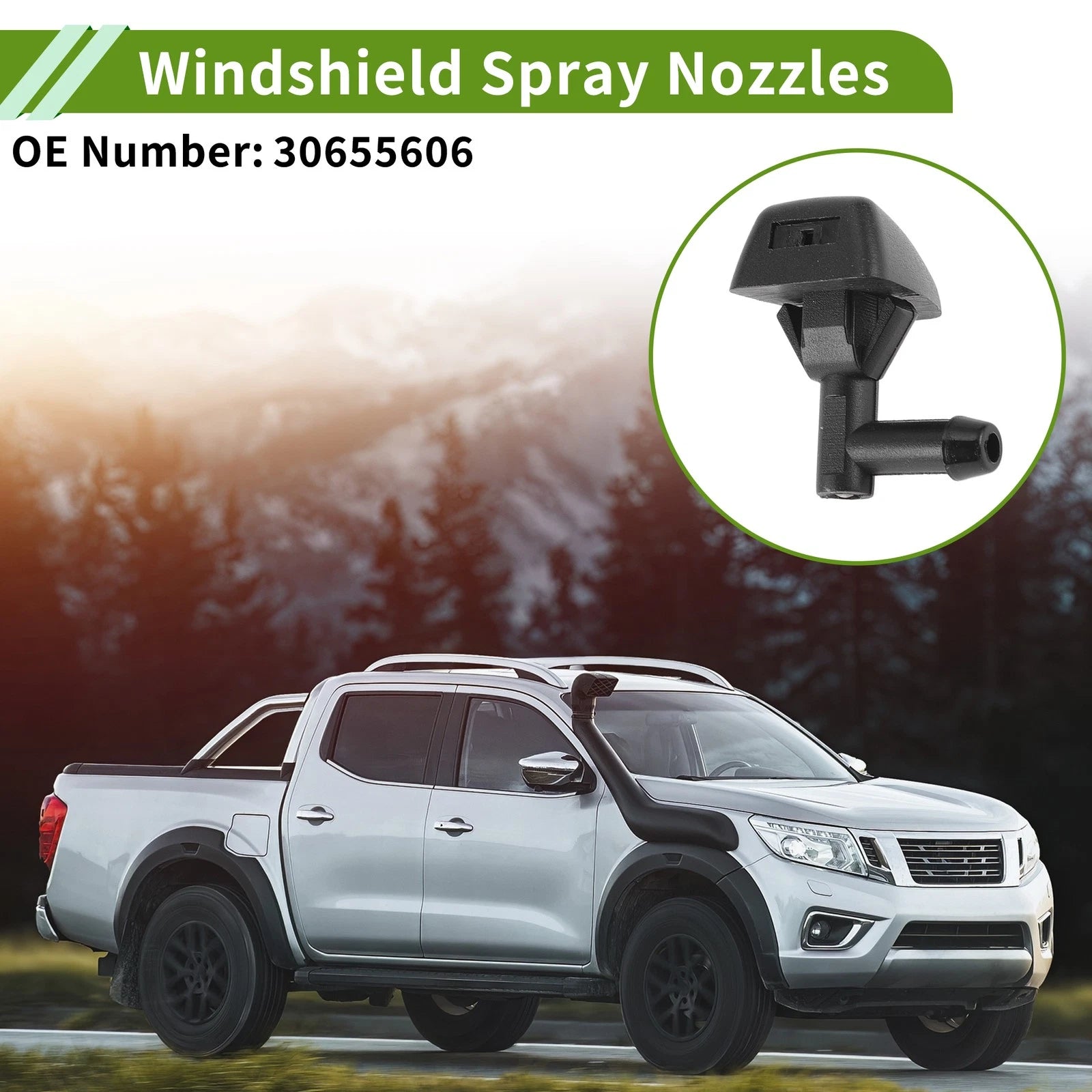 Windshield Washer Nozzle Set for Volvo (No. 30655606)