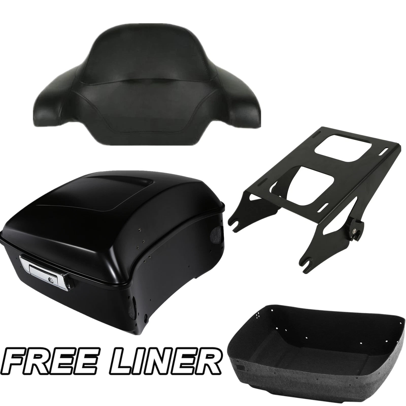 Backrest Pad Mount Rack for Harley Touring Glide (2014–2026)