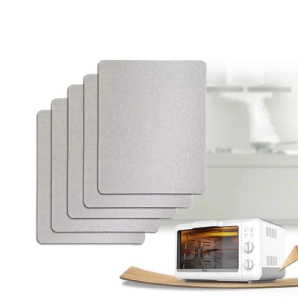Set of 5 Mica Plates for Microwave (12 x 15cm)
