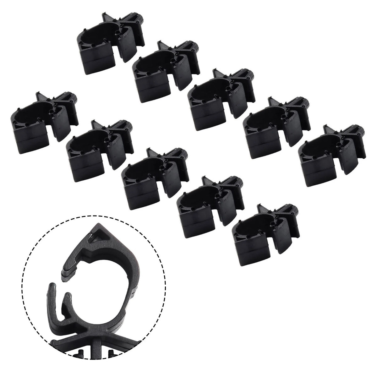 Pack of 10 Car Wiring Harness Fastener Lock Wire Cable Clips