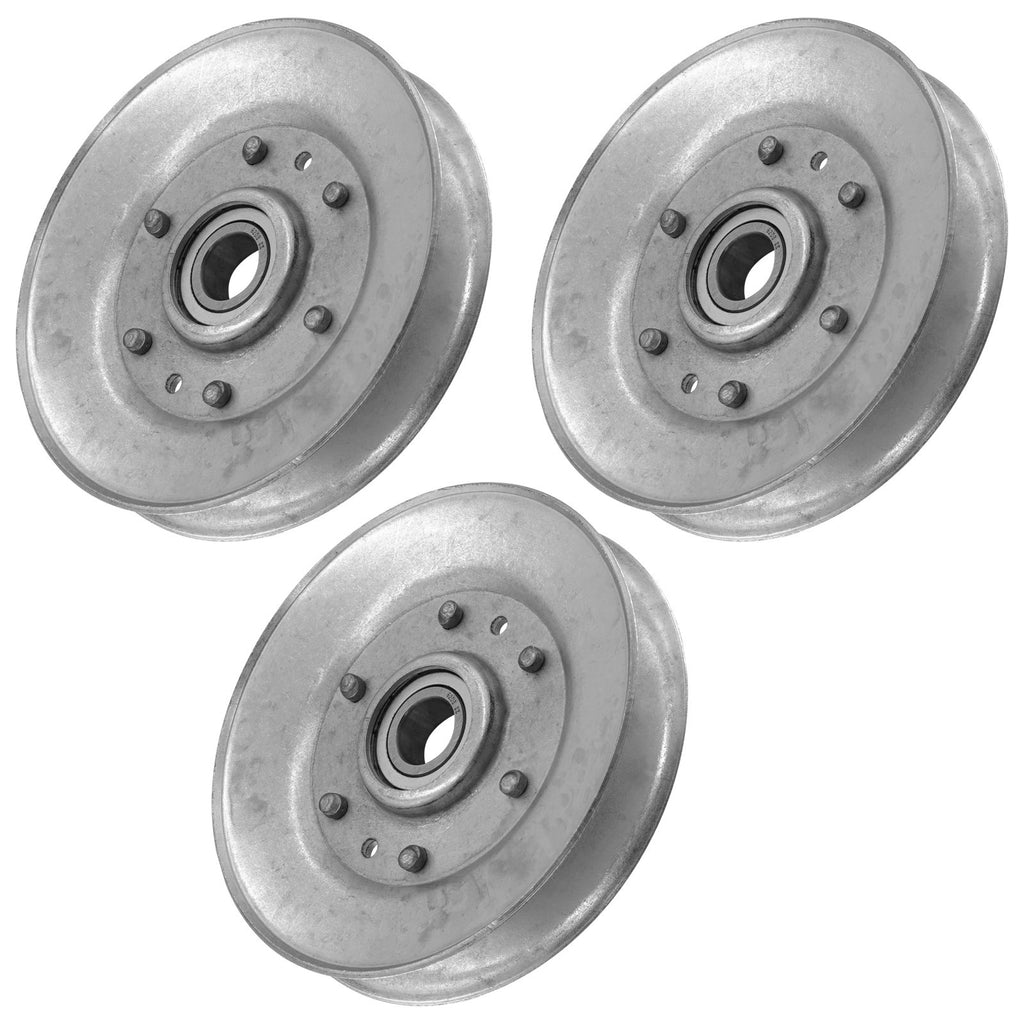 Qty 3 Deck Sheave Idler Pulley Replacement for John Deere X300 (2015–2020)
