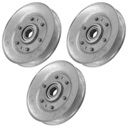 Qty 3 Deck Sheave Idler Pulley Replacement for John Deere X300 (2015–2020)