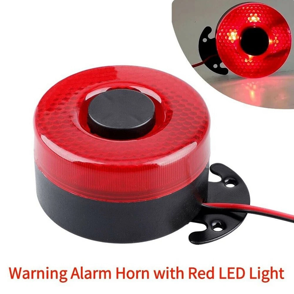 12V 24V Backup Alarm with LED Light 105dB for Vehicles