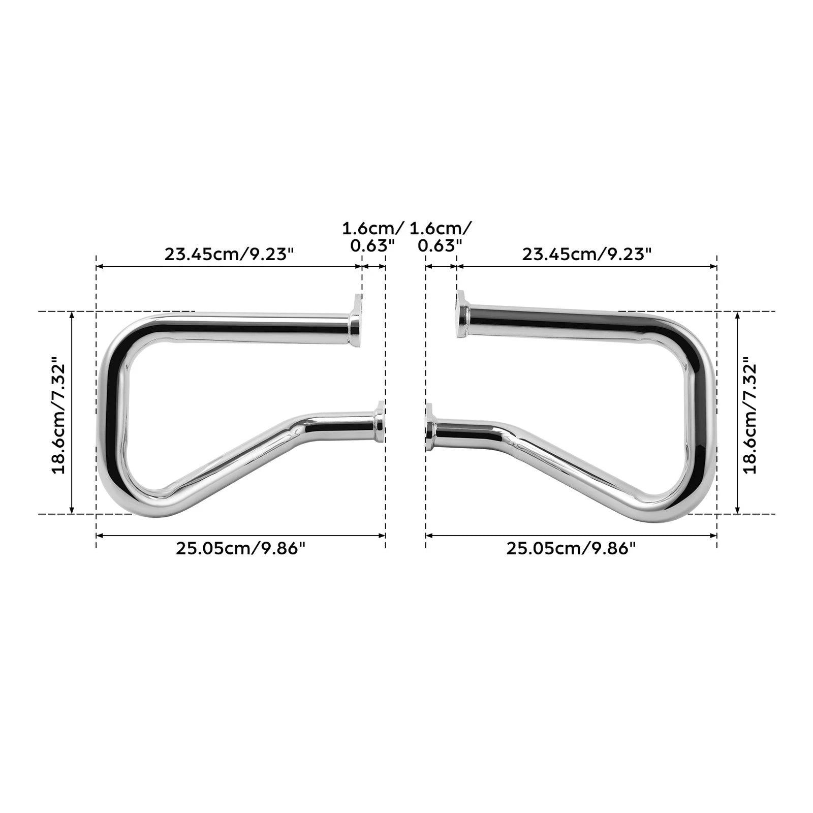 Saddlebag Support Guards for Harley Sport Glide FLSB (2018–2024)