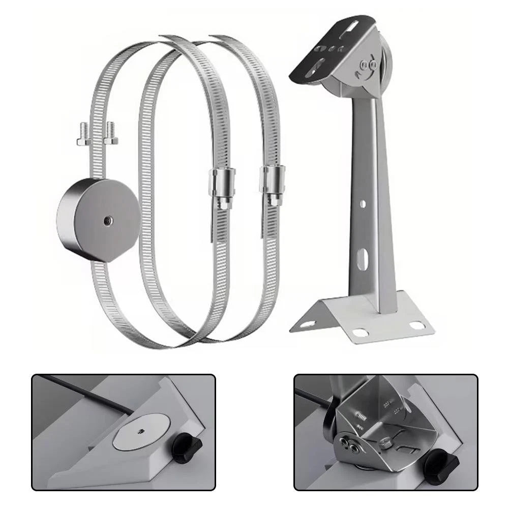 360 Rotation Pole Mount Bracket Fits SPX-04176000-501 Complete Installation Kit