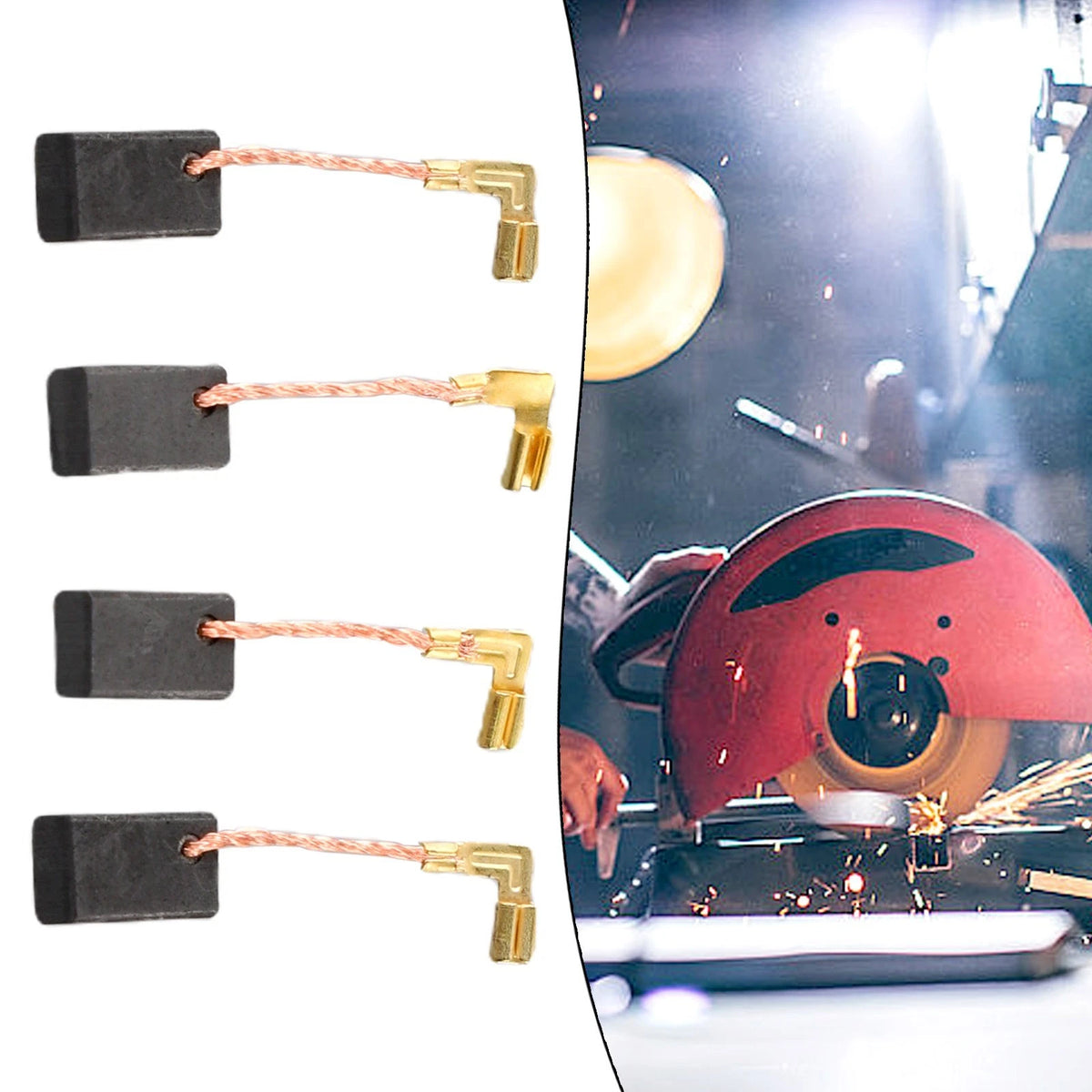 Carbon Brushes for Power Tools (13mm Length, 9mm Width)