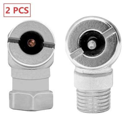 Valve Stem Adapter for Tire Inflator Nozzle (Copper Alloy, Ball-lock)