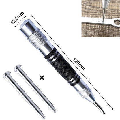 Automatic Center Punch Set of 2 with Non-Slip Grip